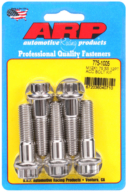 ARP 775-1005 M12 X 1.75 X 45 12PT SS Bolts