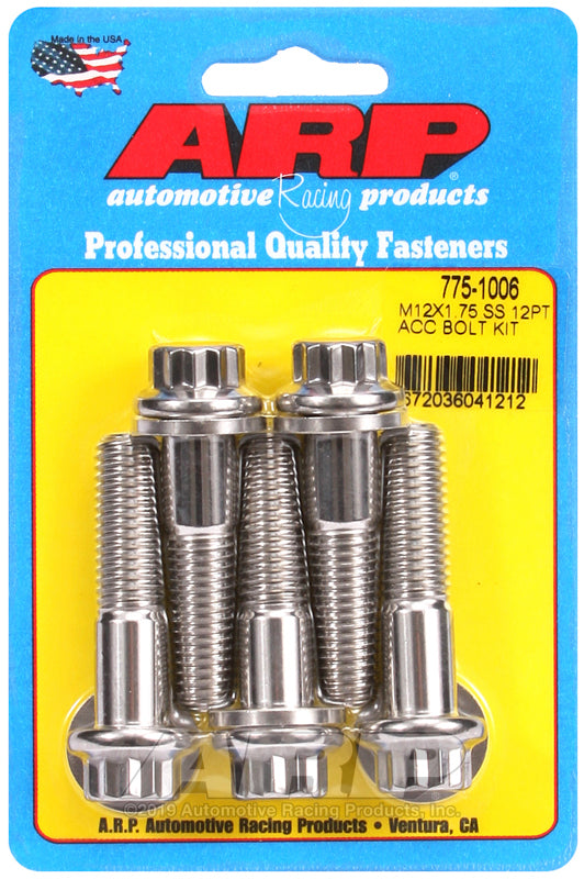 ARP 775-1006 M12 X 1.75 X 50 12PT SS Bolts