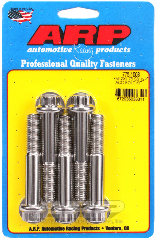 ARP 775-1008 M12 X 1.75 X 70 12PT SS Bolts