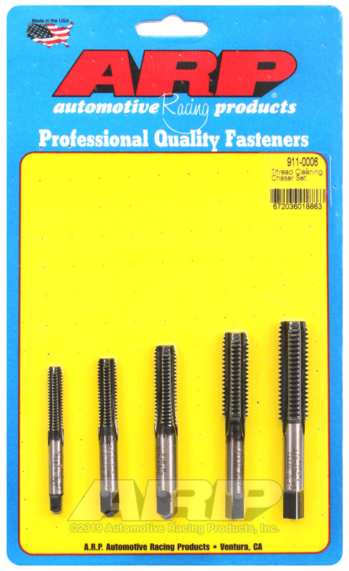 ARP 911-0006 1/4-20 5/16-18 3/8-16 7/16-14 1/2-13 Thread Cleaning Tap Set