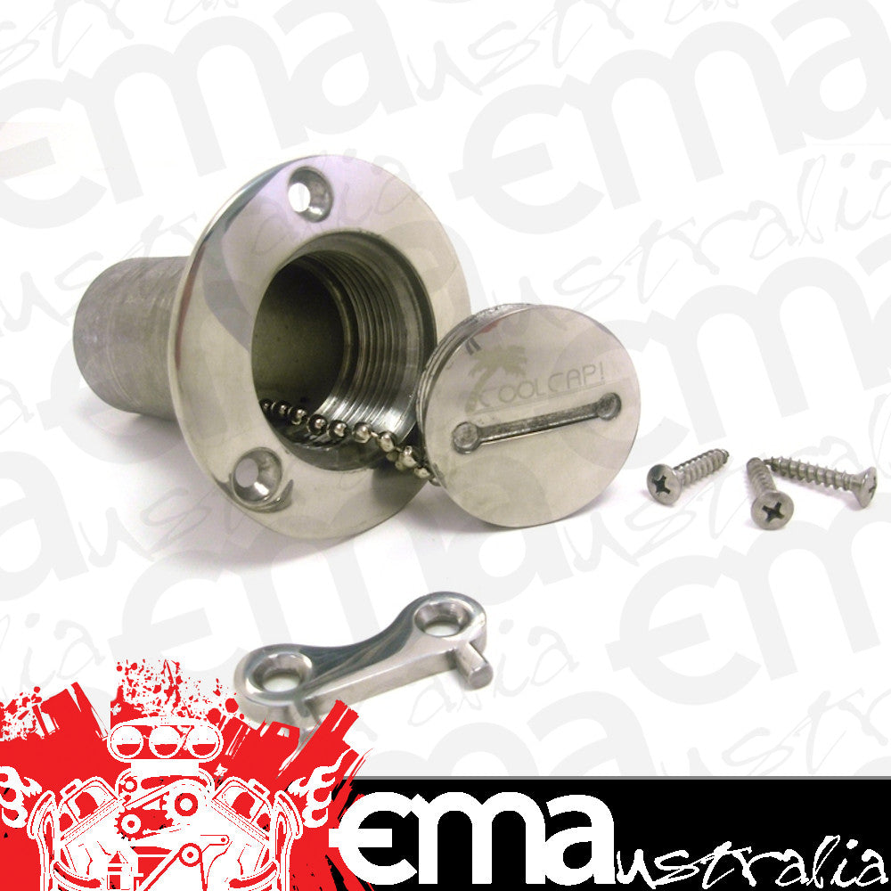 Ridetech ARTCC001 Stainless Steel Petrol Cap 3" Flange & 1.5 Hose" Neck