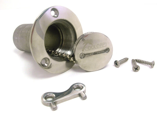 Ridetech ARTCC001 Stainless Steel Petrol Cap 3" Flange & 1.5 Hose" Neck
