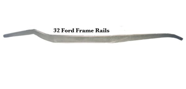 American Stamping Corporation ASC10132 Replacement 1932 Ford Stamped Steel Frame Rails 6" x 12" x 149" - 10 Gauge