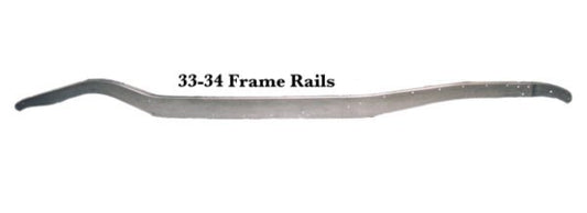 American Stamping Corporation ASC20134 Replacement 1933-34 Ford Stamped Steel Frame Rails 9" x 10" x 151" - 10 Gauge