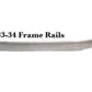 American Stamping Corporation ASC20134 Replacement 1933-34 Ford Stamped Steel Frame Rails 9" x 10" x 151" - 10 Gauge