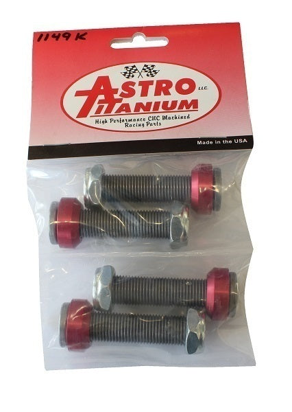 Astro Titanium AST-1149 Steel Bolt Kit Button Head suit Draglink/Tie Rod Full Thread w/ Spacers