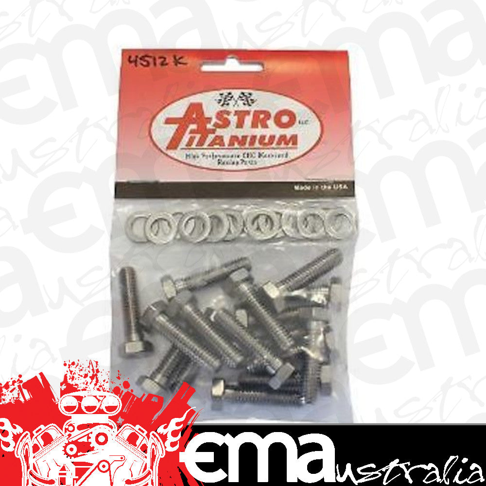 Astro Titanium AST-4512K Beadlock Rim Bolt Kit 5/16"-18 Thread 1.250" Long 32Pce