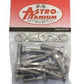 Astro Titanium AST-5512K Wheel Centre Bolt Kit 5/16"-24 Thread 1.250" Long 30Pce