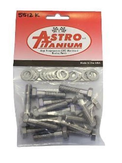 Astro Titanium AST-5512K Wheel Centre Bolt Kit 5/16"-24 Thread 1.250" Long 30Pce