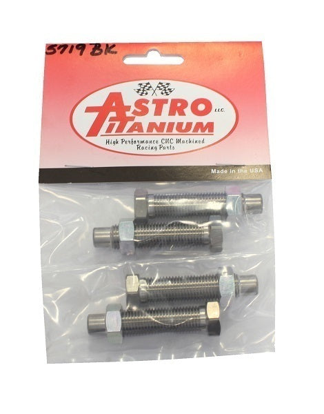 Astro Titanium AST-5719B-K Titanium Bolt suit Torsion Stop w/ Aluminium Jam Nuts 4 Pack