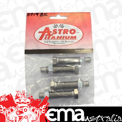 Astro Titanium AST-5719B-K Titanium Bolt suit Torsion Stop w/ Aluminium Jam Nuts 4 Pack