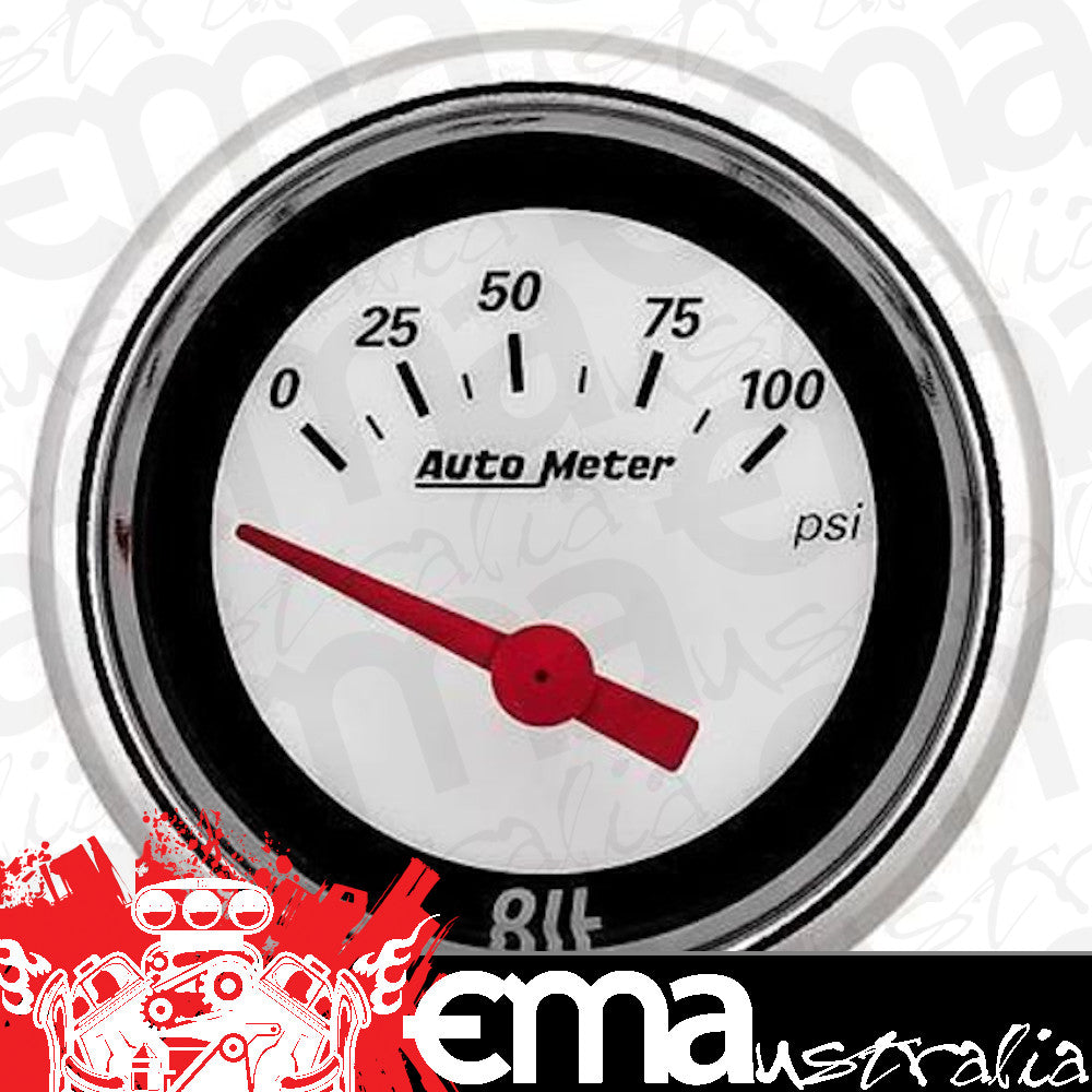 AutoMeter AU1127 MCX 2-1/16" Elec Oil Pressure Gauge 0-100 PSI
