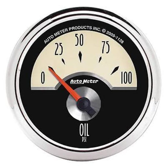 AutoMeter AU1128 Cruiser 2-1/16" Elec Oil Pressure Gauge 0-100 PSI