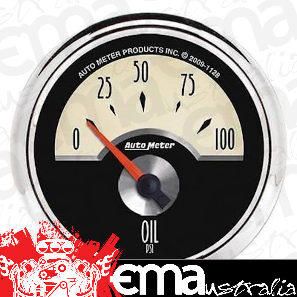 AutoMeter AU1128 Cruiser 2-1/16" Elec Oil Pressure Gauge 0-100 PSI