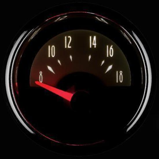 AutoMeter AU1193 Cruiser 2-1/16" Elec Voltmeter Gauge 8-18 Volts