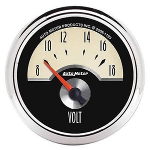 AutoMeter AU1193 Cruiser 2-1/16" Elec Voltmeter Gauge 8-18 Volts