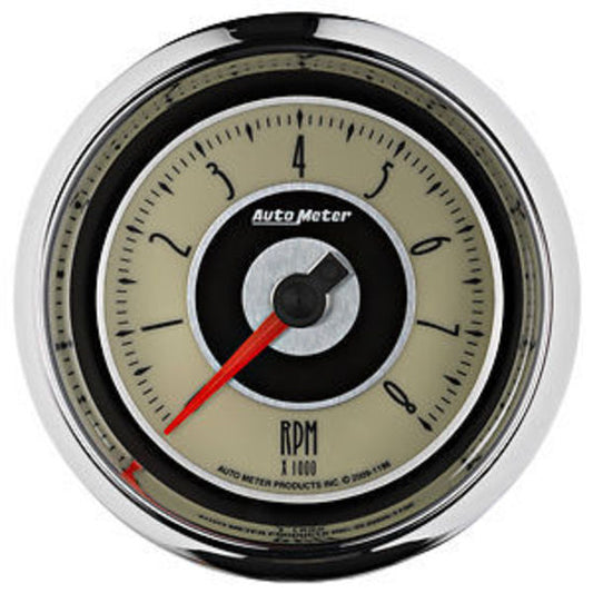 AutoMeter AU1196 Cruiser 3-3/8" In Dash Elec Tachometer 8000 RPM