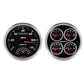 AutoMeter AU1204 Designer Black II Gauges Speedo Tach Fuel Water Temp Oil Volts