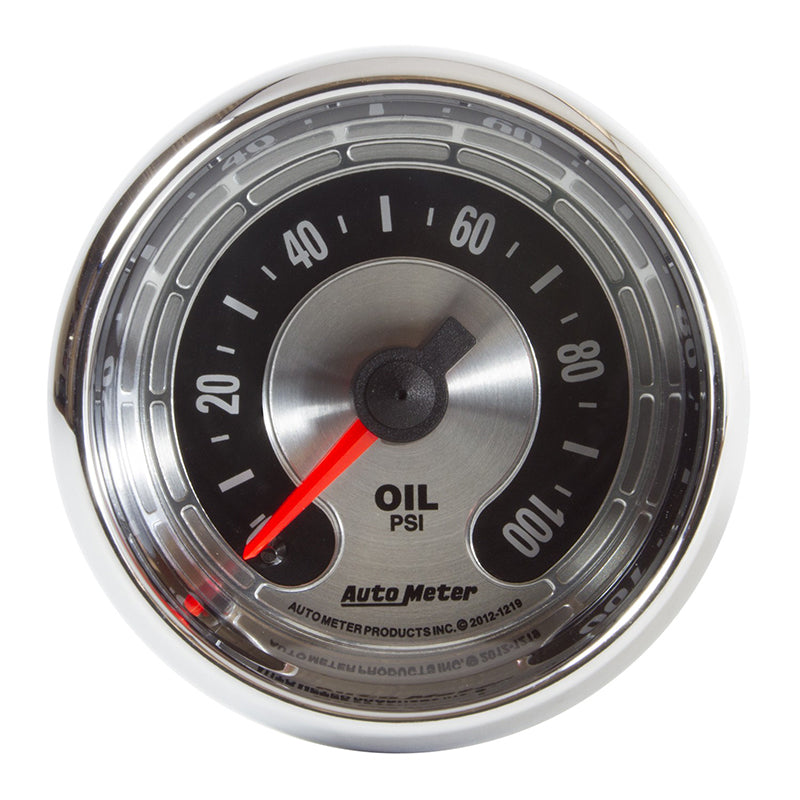 AutoMeter 1219 2-1/16" OIL PRESSURE, 0-100 PSI, AMERICAN MUSCLE