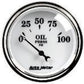 AutoMeter AU1227 Old Tyme White II 2-1/16" Elec Oil Pressure Gauge 0-100 PSI