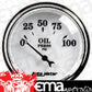 AutoMeter AU1227 Old Tyme White II 2-1/16" Elec Oil Pressure Gauge 0-100 PSI