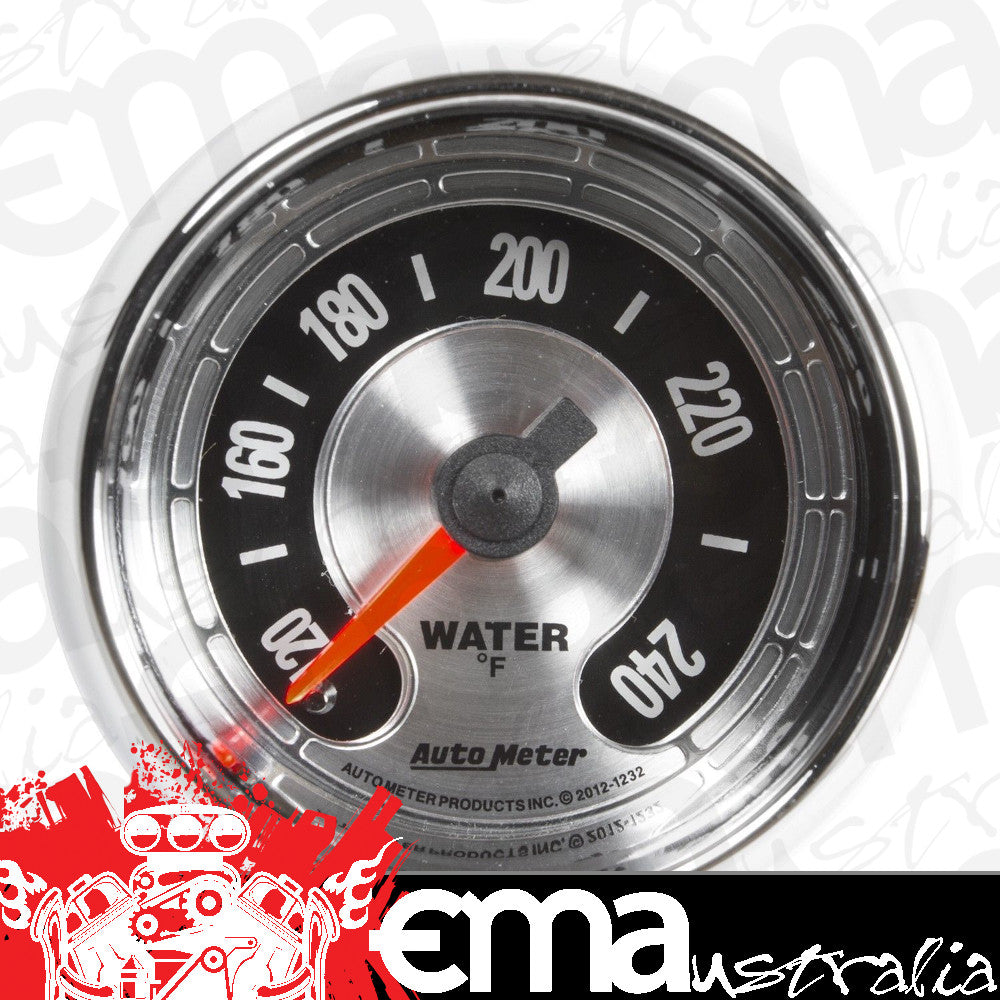 AutoMeter AU1232 American Muscle 2-1/16" Water Temp Gauge Mech. 120-240¶øF