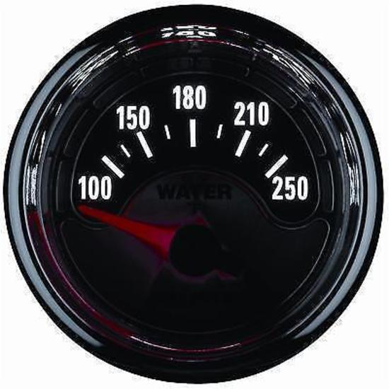 AutoMeter AU1236 American Muscle 2-1/16" Elec Water Temp Gauge 100-250¶øF