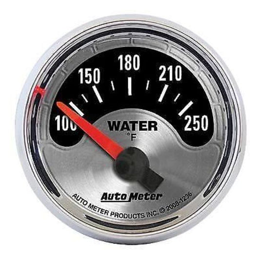 AutoMeter AU1236 American Muscle 2-1/16" Elec Water Temp Gauge 100-250¶øF