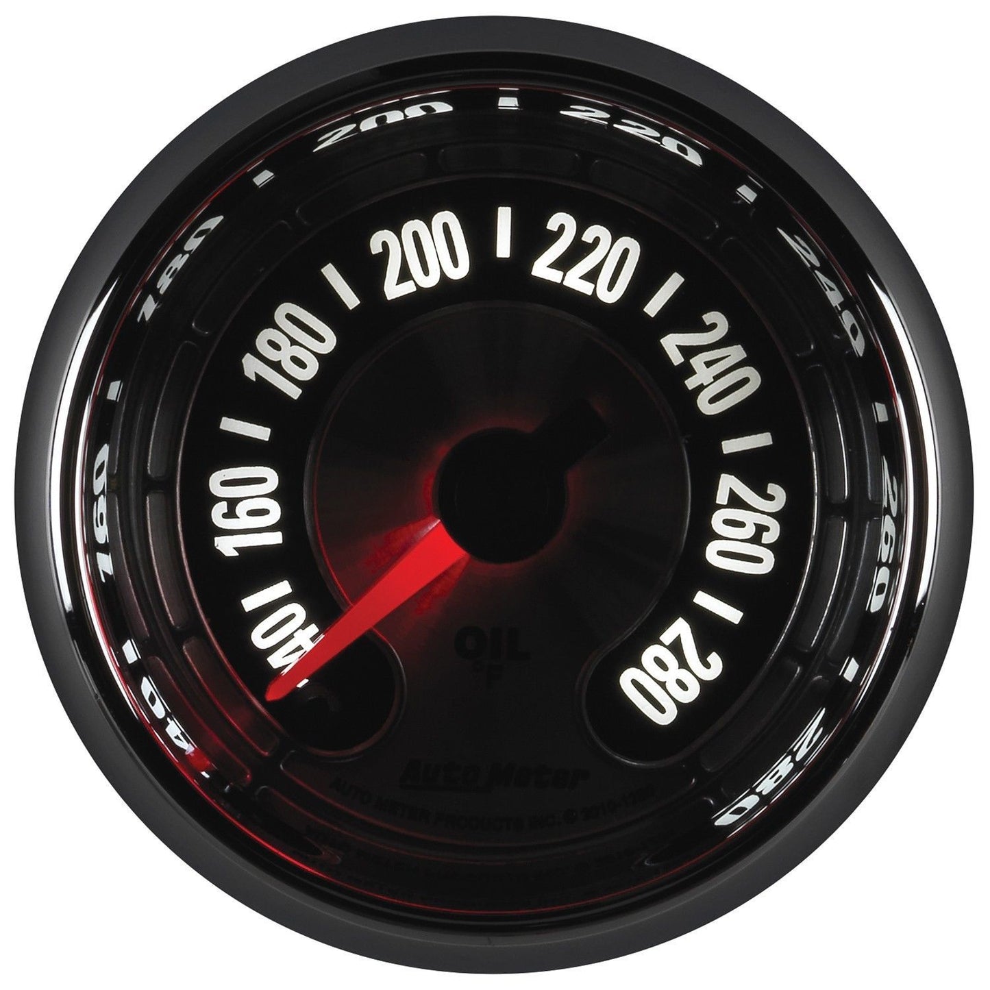 AutoMeter AU1256 American Muscle 2-1/16" Oil Temp Gauge Elec. 140-280¶øF