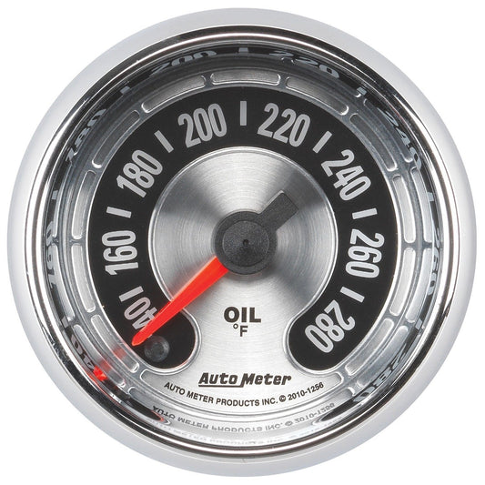 AutoMeter AU1256 American Muscle 2-1/16" Oil Temp Gauge Elec. 140-280¶øF