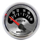AutoMeter AU1294 American Muscle 2-1/16" Elec Voltmeter 8-18V Silver/Chrome