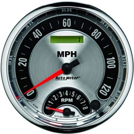 AutoMeter AU1295 American Muscle Speedometer/Tachometer 120 MPH 8000 RPM 5 In
