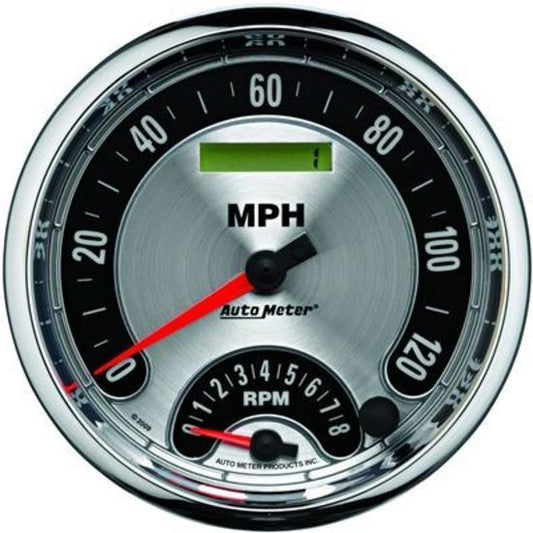 AutoMeter AU1295 American Muscle Speedometer/Tachometer 120 MPH 8000 RPM 5 In