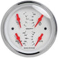 AutoMeter AU1312 Arctic White Quad Gauge 3-3/8" Fuel Water Temp Oil Press Volts