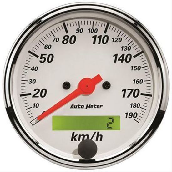 AutoMeter AU1388M Artic White 3/1/8 Speedo