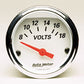 AutoMeter AU1391 Arctic White 2-1/16" Voltmeter Gauge 8-18 Volt