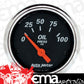 AutoMeter AU1426 Designer Black 2-1/16" Elec Oil Pressure Gauge 0-100 PSI Chrome