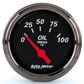 AutoMeter AU1427 Designer Black 2-1/16" Elec Oil Pressure Gauge 0-100 PSI