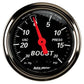 AutoMeter AU1472 Designer Black Boost/Vacuum Gauge 2-1/16" Elec 30 In. Hg-Vac/20 PSI Short Sweep