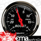 AutoMeter AU1472 Designer Black Boost/Vacuum Gauge 2-1/16" Elec 30 In. Hg-Vac/20 PSI Short Sweep