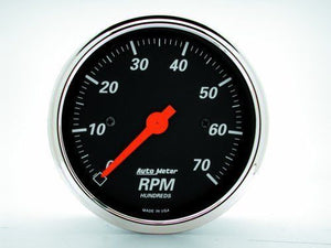 AutoMeter AU1478 Designer Black 3-1/8" Electronic In-Dash Tachometer 0-7000RPM