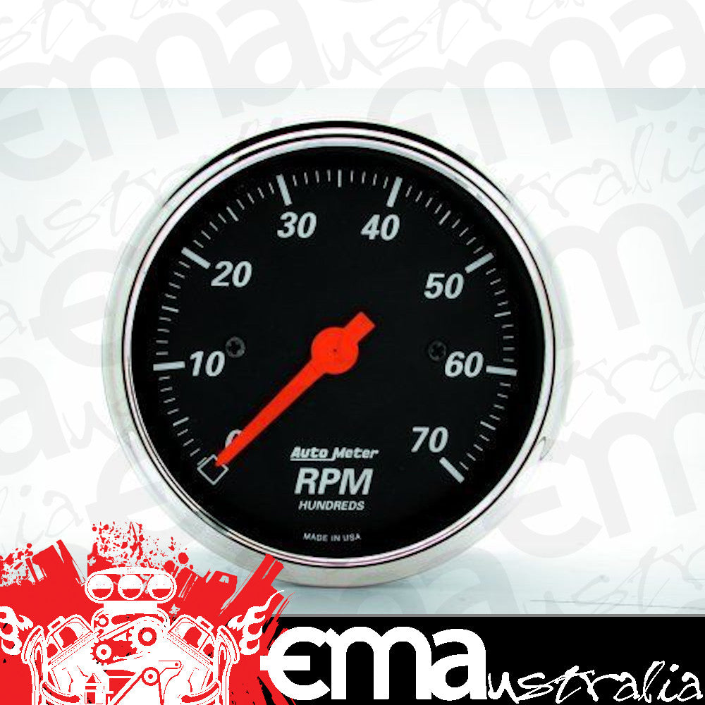 AutoMeter AU1478 Designer Black 3-1/8" Electronic In-Dash Tachometer 0-7000RPM