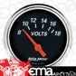 AutoMeter AU1483 Designer Black 2-1/16" Voltmeter 8-18 Volts