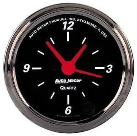 AutoMeter AU1485 Clock In Dash 2.1/16" Quartz Movement with Second Hand