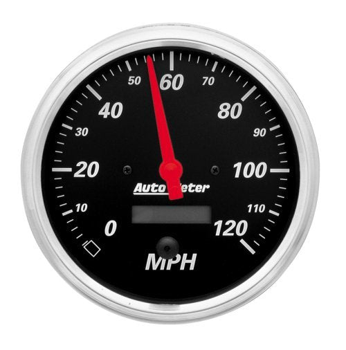 AutoMeter AU1489 Designer Black Speedometer 5" In-Dash Elec Programmable 0-120 MPH