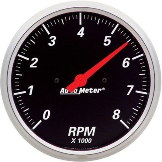 AutoMeter AU1499 Designer Black Tachometer 5" In-Dash Elec 0-8 000 RPM