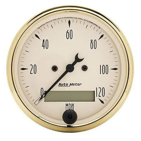 AutoMeter AU1588 Golden Oldies 3-1/8" Elec Speedometer 0-120 MPH