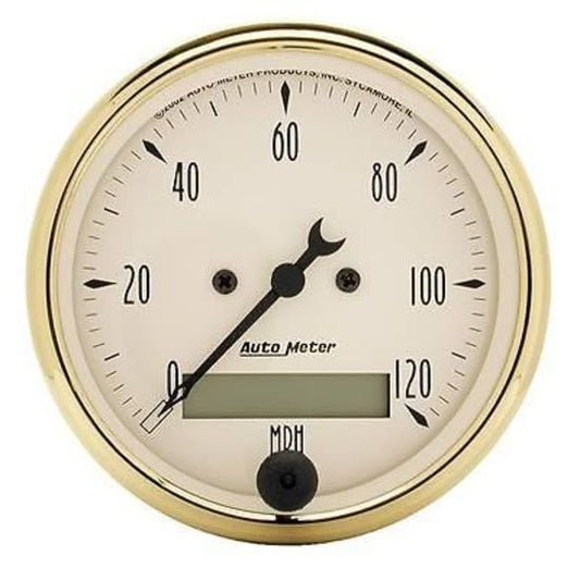 AutoMeter AU1588 Golden Oldies 3-1/8" Elec Speedometer 0-120 MPH