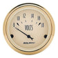 AutoMeter AU1592 Golden Oldies 2-1/16" Elec Voltmeter 8-18V Biege/Gold