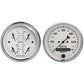 AutoMeter AU1600 Old Tyme White Speedo/Qaud Gauge Fuel Water Temp Oil Pres Volts
